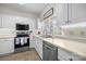 Well-lit kitchen featuring white cabinetry, modern appliances, and a functional layout at 740 Tavern Ct # 7, Rock Hill, SC 29732