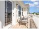 Charming balcony with outdoor seating at 7414 Meridale Forest Dr, Charlotte, NC 28269