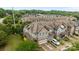Aerial shot of the home showcasing lush landscaping and neighborhood at 809 Ayrshire Ave, Fort Mill, SC 29708