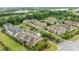 An inviting aerial view of a planned community featuring sidewalks, manicured lawns, and mature trees at 809 Ayrshire Ave, Fort Mill, SC 29708