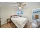 Bright bedroom featuring hardwood floors, ceiling fan and sunny windows at 842 Cherry S Rd, Rock Hill, SC 29732