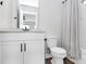 Modern bathroom features a sleek vanity and shower/tub combination at 11043 Stetler St, Charlotte, NC 28204