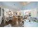 Open floor plan connecting living, dining, and kitchen areas for seamless entertaining and Gathering time at 1121 S Wendover Rd, Charlotte, NC 28211