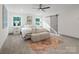 Main bedroom with sliding barn door and neutral decor at 120 Pinewood Ln, Rock Hill, SC 29730