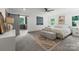 Main bedroom with sliding barn door and neutral decor at 120 Pinewood Ln, Rock Hill, SC 29730