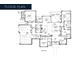 Detailed floor plan of the main level showing the layout of rooms, including the kitchen and dining area at 1200 Andover Rd, Charlotte, NC 28211