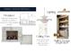 Gathering room detail mood board featuring a fireplace, lighting, ceiling trim, and built-in design inspiration at 1200 Andover Rd, Charlotte, NC 28211