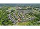 Breathtaking aerial view of a well-maintained neighborhood with lush greenery and access to the Plum Creek Greenway at 12214 Bonny Oaks Dr, Cornelius, NC 28031