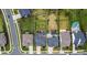 Aerial view of the house showing the layout of the property including the backyard at 1230 Therns Ferry Dr, Fort Mill, SC 29708