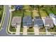 Aerial view of the neighborhood showcasing homes on well-maintained lots at 1230 Therns Ferry Dr, Fort Mill, SC 29708