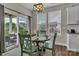Bright dining area with a round table, chairs, and sliding glass doors leading to the outdoor patio at 1230 Therns Ferry Dr, Fort Mill, SC 29708