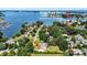 Beautiful aerial view of property near Kings Point Marina with lake access and lush greenery at 18745 Bluff Point Rd, Cornelius, NC 28031