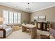 Office space with stylish decor, custom furniture, and natural light through plantation shutters at 20216 Shaffer Bach Ln, Charlotte, NC 28277