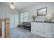 Inviting mudroom with slate tile flooring, ample storage drawers, a bench, and natural light at 2270 New Gray Rock Rd, Fort Mill, SC 29708