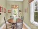Cozy dining space with natural light and a round wooden table at 267 Ikerd Se Dr, Concord, NC 28025