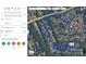 Aerial view showcasing the proximity of the property to Albemarle Road and nearby areas at 5414 Leaford Ct, Charlotte, NC 28227