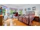 Bedroom offering hardwood floors and ample light from the two large windows at 6324 Old Fox Hunt Ln, Mint Hill, NC 28227
