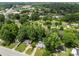 Neighborhood aerial view of homes nestled among mature trees in a desirable location at 716 Mooresville Rd, Salisbury, NC 28144