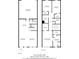 Detailed floor plan showcasing the layout of the home's main and upper levels, including room dimensions and total living area at 734 Herlong Ave, Rock Hill, SC 29732