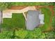 Birds eye view of home with sprawling lawn, modern roof, and inviting backyard deck at 8338 Rittenhouse Cir, Charlotte, NC 28270