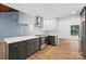 Bright kitchen featuring stainless steel appliances, white countertops and open floor plan at 8338 Rittenhouse Cir, Charlotte, NC 28270