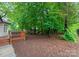 Relaxing backyard deck surrounded by lush trees, offering a serene outdoor space at 901 Brighton Dr, Kannapolis, NC 28081