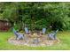 Cozy backyard fire pit area with chairs, creating a perfect space for outdoor gatherings at 901 Brighton Dr, Kannapolis, NC 28081