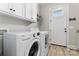 Well-equipped laundry room offering modern appliances and ample cabinet space at 9125 Dylan Ridge Ct, Concord, NC 28027