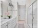 Contemporary Primary bath features a double vanity, frameless glass shower, and neutral color palette at 1006 Phar Lap Dr, Indian Trail, NC 28079