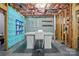 Partially finished basement with framed walls and open area at 10607 Newberry Park Ln, Charlotte, NC 28277