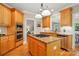 Well-equipped kitchen with stainless steel appliances, granite countertops, and a functional center island at 10607 Newberry Park Ln, Charlotte, NC 28277