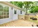 A charming back deck offers an outdoor cooking area and entry to the home at 110 Eighth St, York, SC 29745