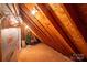 Finished attic space with exposed beams and ample room for storage or hobbies at 112 Ocean Dr, Shelby, NC 28152