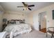 This bedroom features carpet floors, natural light, and shelving at 112 Ocean Dr, Shelby, NC 28152