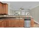 Open-concept kitchen with stainless steel appliances and a view into the living area at 127 Walnut Cove Dr # D, Mooresville, NC 28117