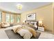 Well-lit bedroom with large windows and a cozy reading chair at 1405 Saratoga Woods Dr, Waxhaw, NC 28173