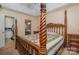 A spacious main bedroom featuring an ornate four poster bed, and access to the ensuite bath and walk in closet at 159 Pitts School Nw Rd, Concord, NC 28027