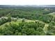 Picturesque aerial shot of a home nestled among lush trees and expansive landscape at 1691 Hill River Rd, Hiddenite, NC 28636