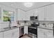 Modern kitchen with granite countertops, stainless steel appliances, and ample storage space at 3308 Selwyn Farms Ln # 5, Charlotte, NC 28209