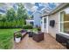 Cozy patio area with comfortable outdoor seating and lush landscaping at 4323 Bright Rd, Charlotte, NC 28214