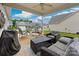 Covered patio area with furniture and a view of surrounding neighborhood at 620 River Birch Dr, Salisbury, NC 28146