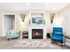 Comfortable living room features fireplace with mantle and recessed lighting at 620 River Birch Dr, Salisbury, NC 28146
