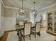 Formal dining room with a classic table setting and elegant lighting at 628 Bracket St, Fort Mill, SC 29708
