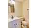 Clean bathroom with modern sink, vanity, and fixtures, complemented by neutral tones and design at 9541 Shannon Green Dr # C, Charlotte, NC 28213