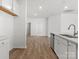 Open floorplan, featuring wood floors and white paint at 1071 Bull Dog Ln, Wingate, NC 28174