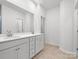 Bathroom featuring a double sink vanity with white cabinets at 1074 Bull Dog Ln, Wingate, NC 28174