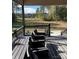 Back deck with view overlooking spacious backyard and neighborhood beyond at 1427 Kinks Ln # 47, Maiden, NC 28650