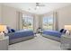 Bedroom with two twin beds, matching décor, and soft, neutral walls at 1467 Tranquility Blvd, Lancaster, SC 29720