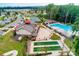 Community amenities: swimming pool, tennis court, bocce ball court, and community building at 1467 Tranquility Blvd, Lancaster, SC 29720