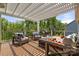 Spacious deck with ample seating and views of the trees at 1467 Tranquility Blvd, Lancaster, SC 29720